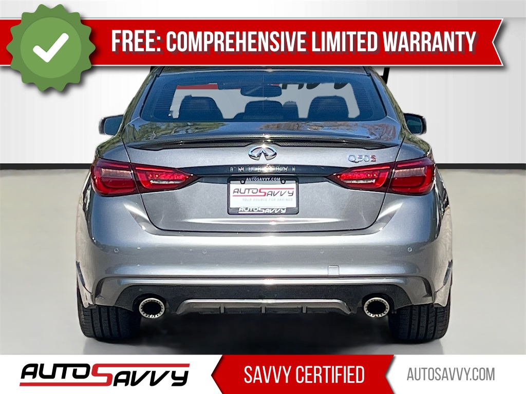 2022 INFINITI Q50 Red Sport 400 Gray at Central Houston Nissan