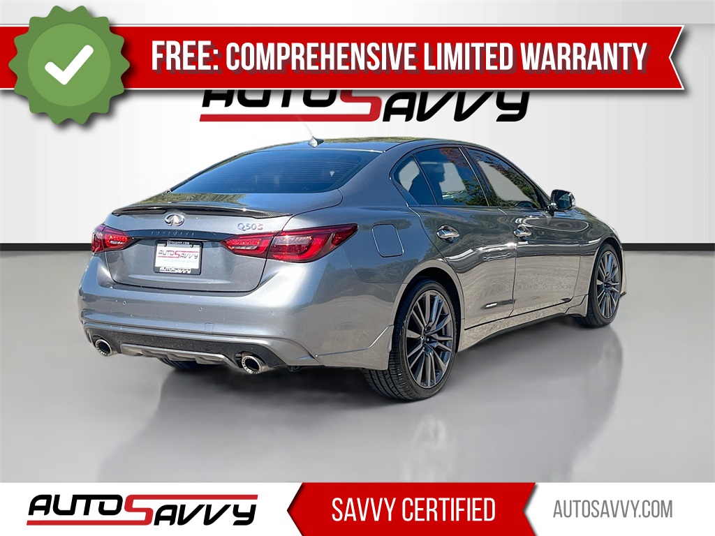 2022 INFINITI Q50 Red Sport 400 Gray at Central Houston Nissan