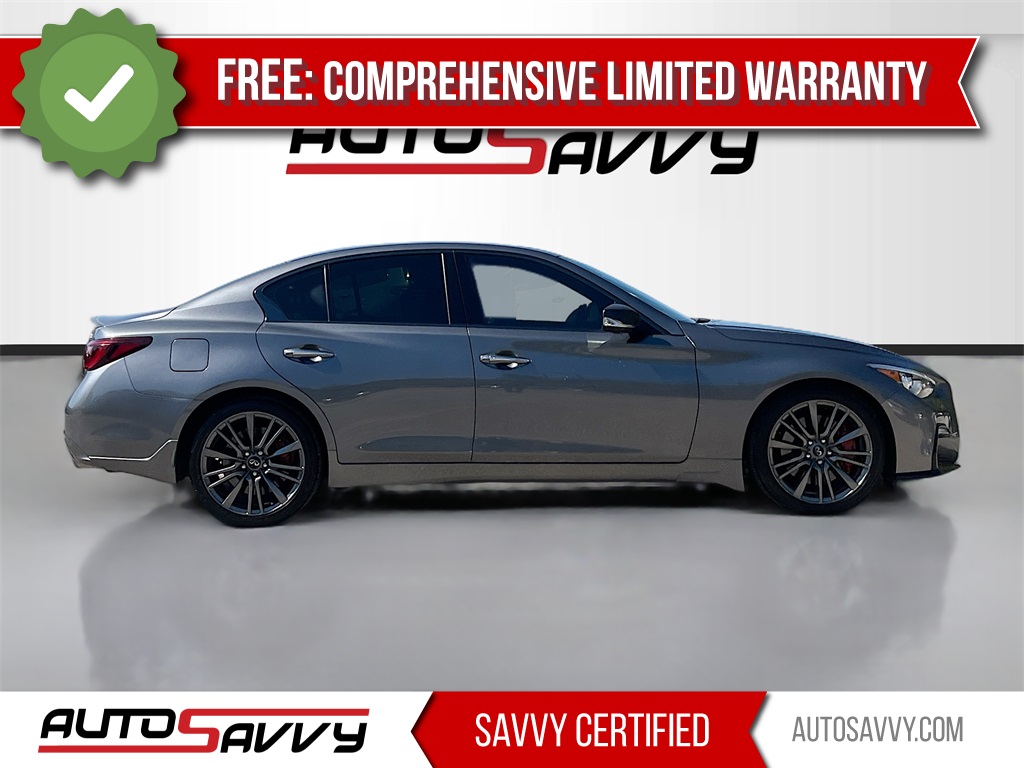 2022 INFINITI Q50 Red Sport 400 Gray at Central Houston Nissan