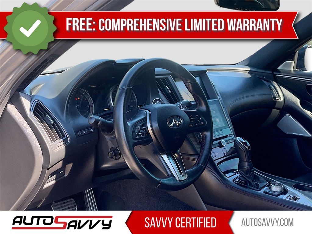 2022 INFINITI Q50 Red Sport 400 Gray at Central Houston Nissan