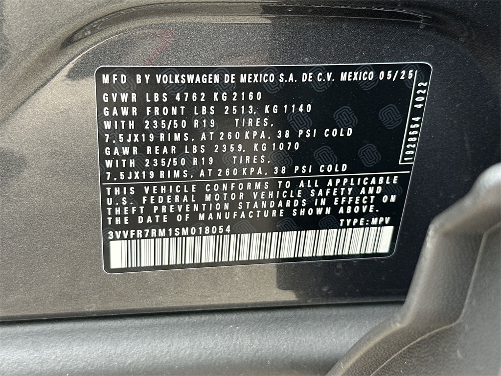 2025 Volkswagen Tiguan 2.0T SE Gray at DeMontrond Auto Country