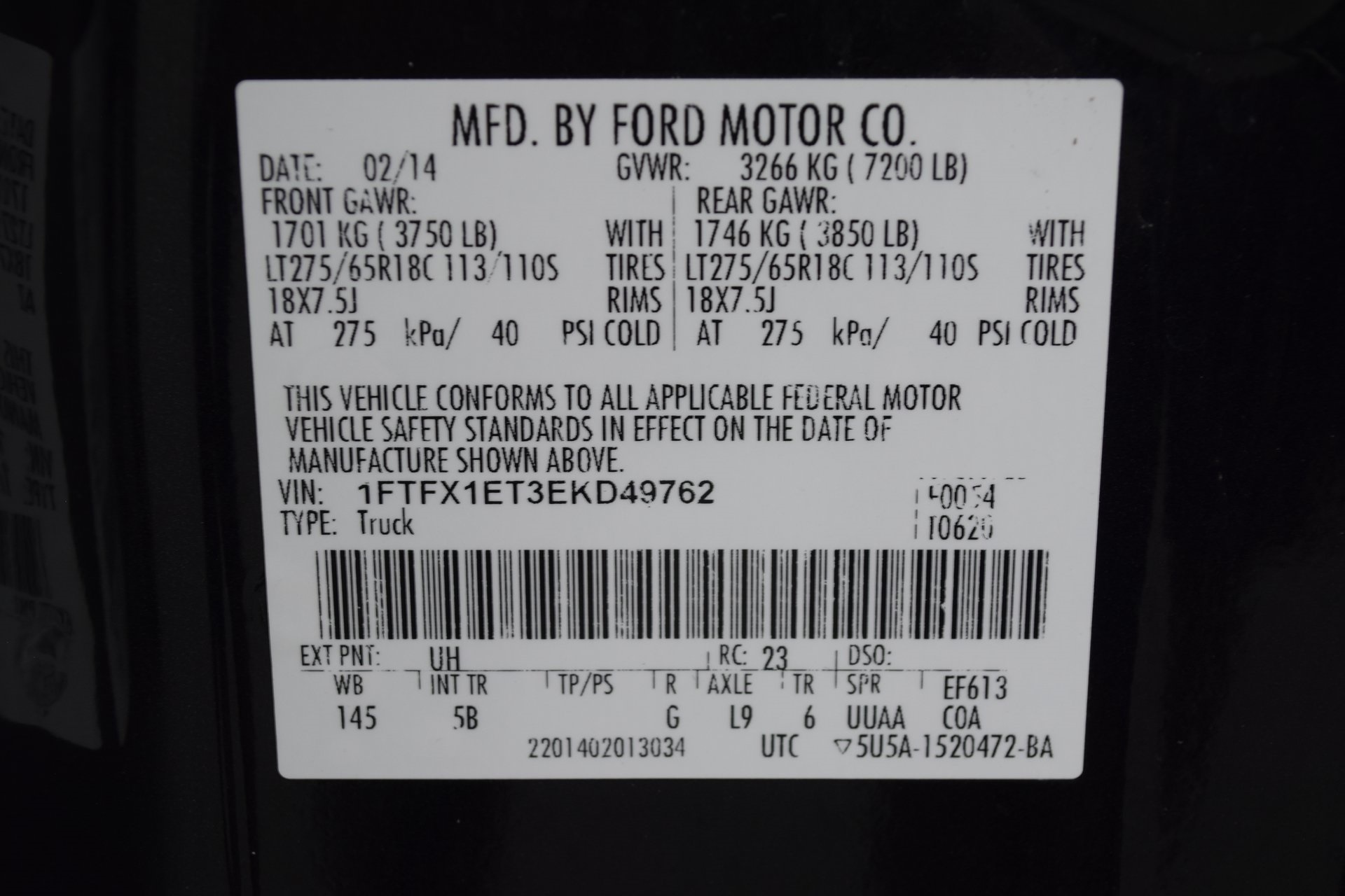 2014 Ford F-150 FX4 Black at Legacy Ford