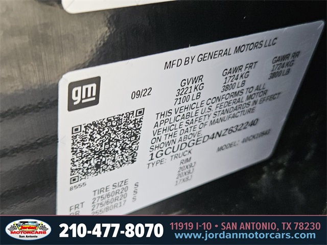 Used Car 2022 Chevrolet Silverado 1500  Ltz For Sale Under $40,000 In San Antonio, Texas