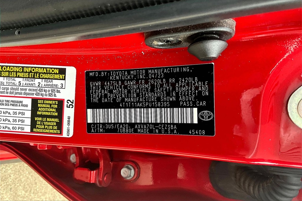 2023 Toyota Camry SE Red at Toyota of Victoria