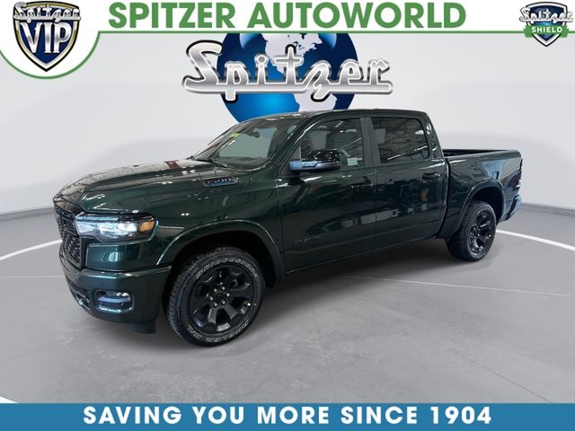 Serrano Green Metallic 2026 RAM 1500 Big Horn Crew Cab 4WD Pickup Truck Four-Wheel Drive 8-Speed Automatic