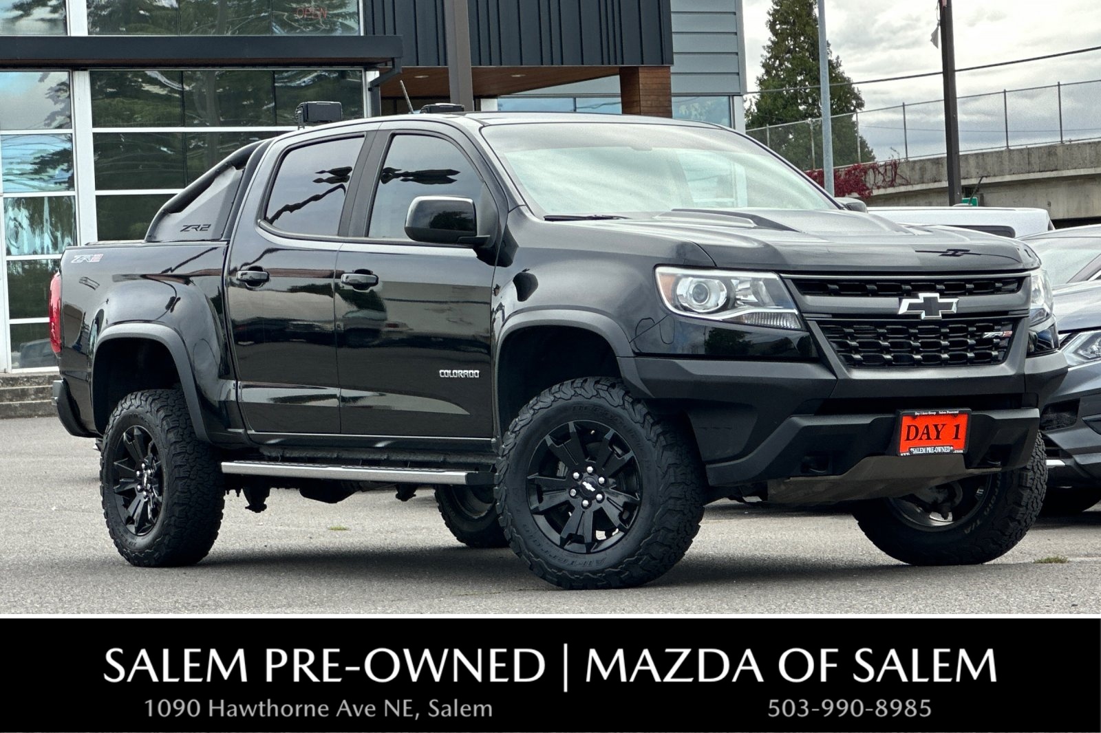 Black 2019 Chevrolet Colorado Pickup Truck Four-Wheel Drive 8-Speed Automatic
