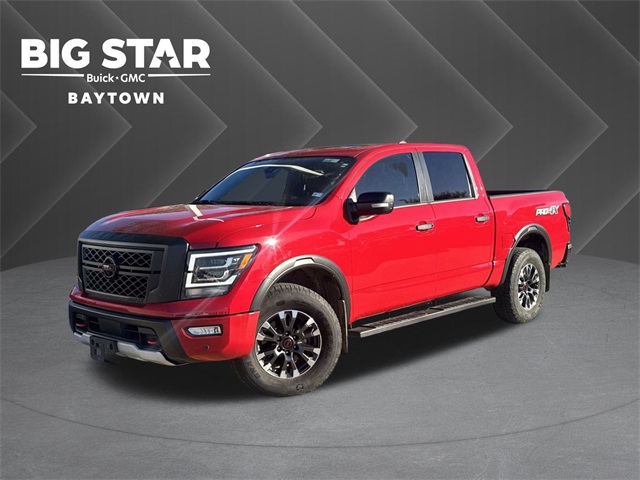 2023 Nissan Titan PRO-4X Red at AutoSavvy Houston Northwest