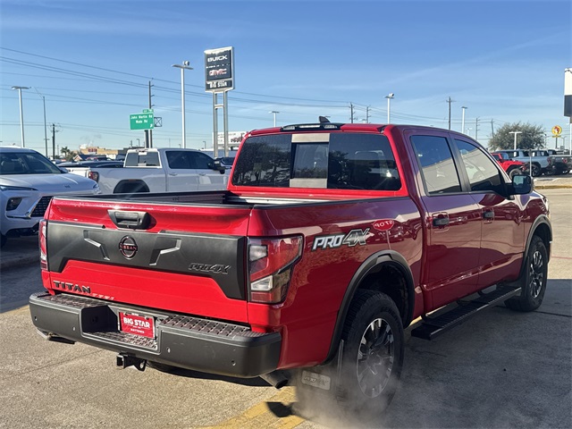 2023 Nissan Titan PRO-4X Red at AutoSavvy Houston Northwest