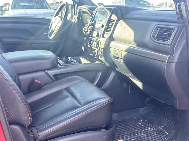 2023 Nissan Titan PRO-4X Red at AutoSavvy Houston Northwest