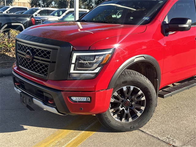 2023 Nissan Titan PRO-4X Red at AutoSavvy Houston Northwest