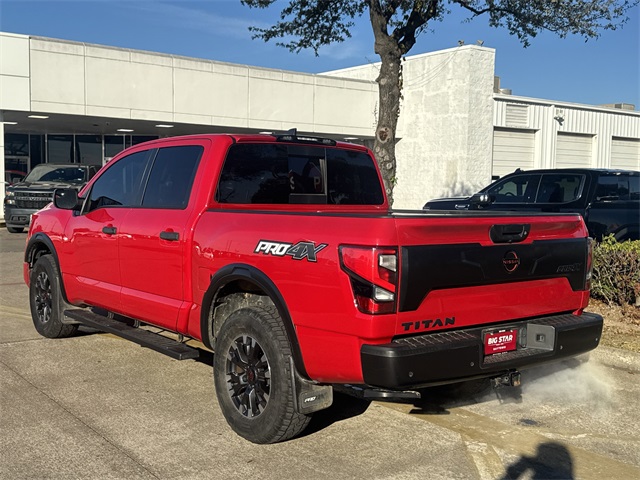 2023 Nissan Titan PRO-4X Red at AutoSavvy Houston Northwest
