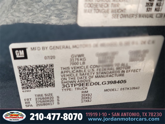 Used Car 2020 Gmc Sierra 1500  At4 For Sale Under $35,000 In San Antonio, Texas