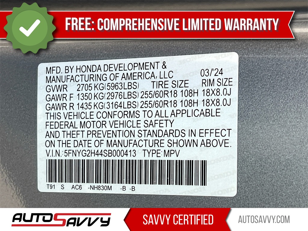 2025 Honda Pilot EX-L Silver at Classic Honda Galveston