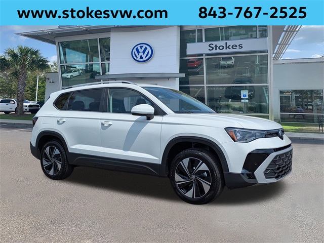 2025 Volkswagen Taos 1.5T SE White at Stokes Volkswagen