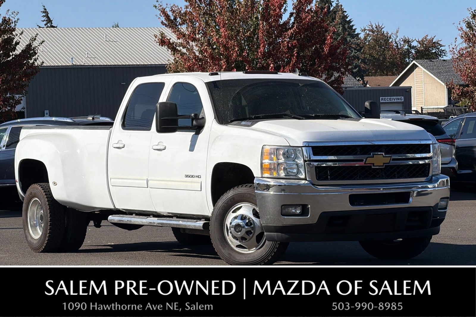 Summit White 2014 Chevrolet Silverado 3500HD Pickup Truck Four-Wheel Drive 6-Speed Automatic