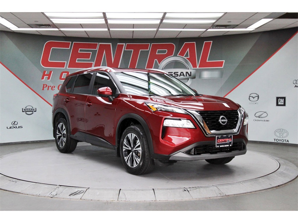 2023 Nissan Rogue SV Red at Texan Dodge Chrysler Jeep Ram