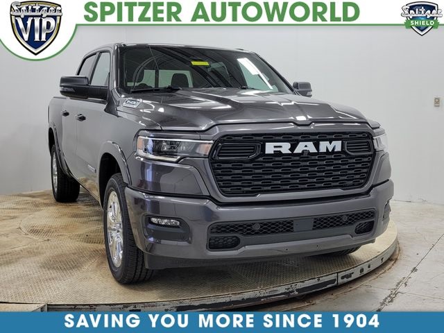 Gray (Granite Crystal Metallic Clearcoat) 2026 RAM 1500 Big Horn Crew Cab 4WD Pickup Truck Four-Wheel Drive 8-Speed Automatic