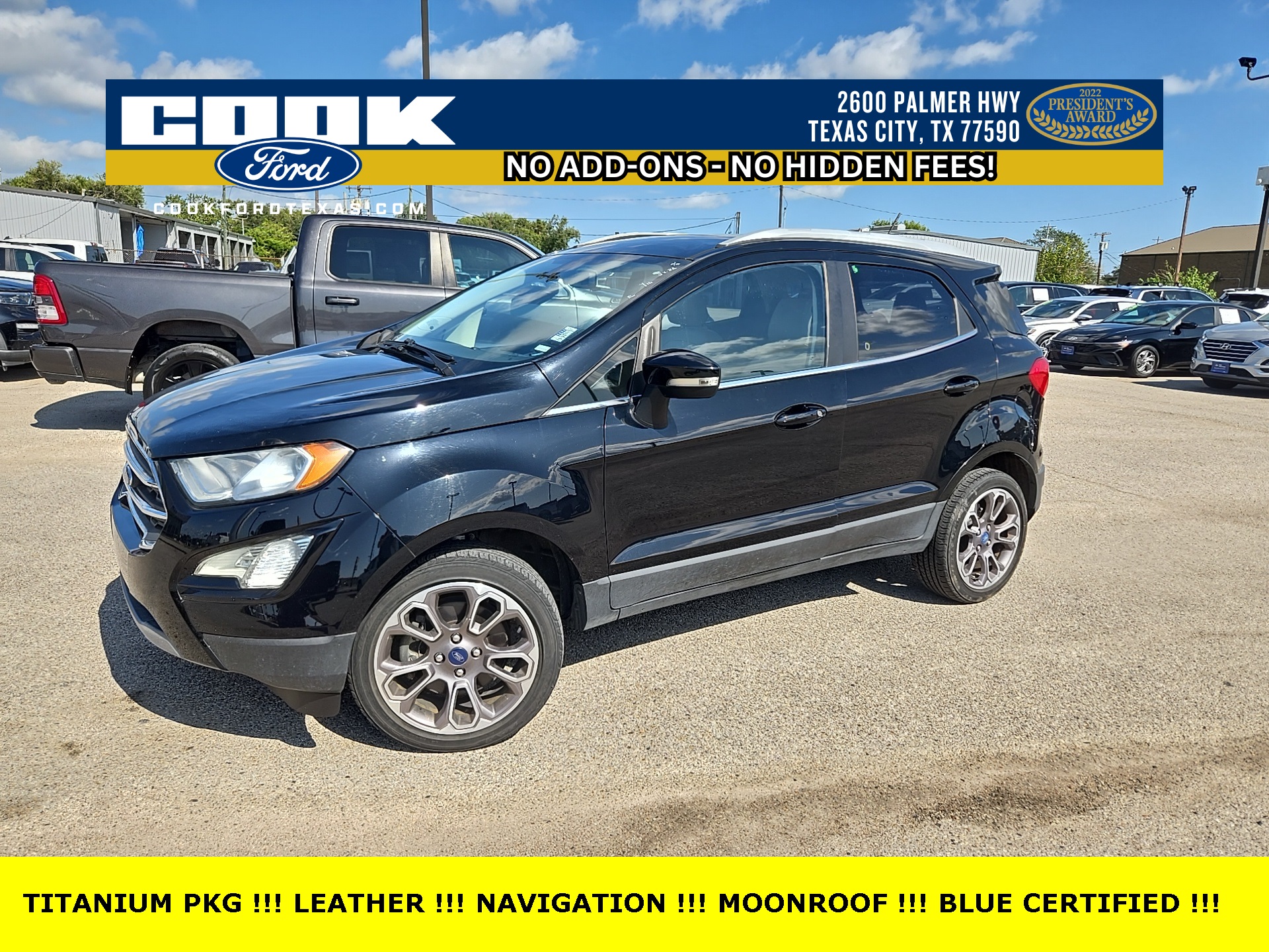 2021 Ford EcoSport Titanium Black at Traditions Chevrolet