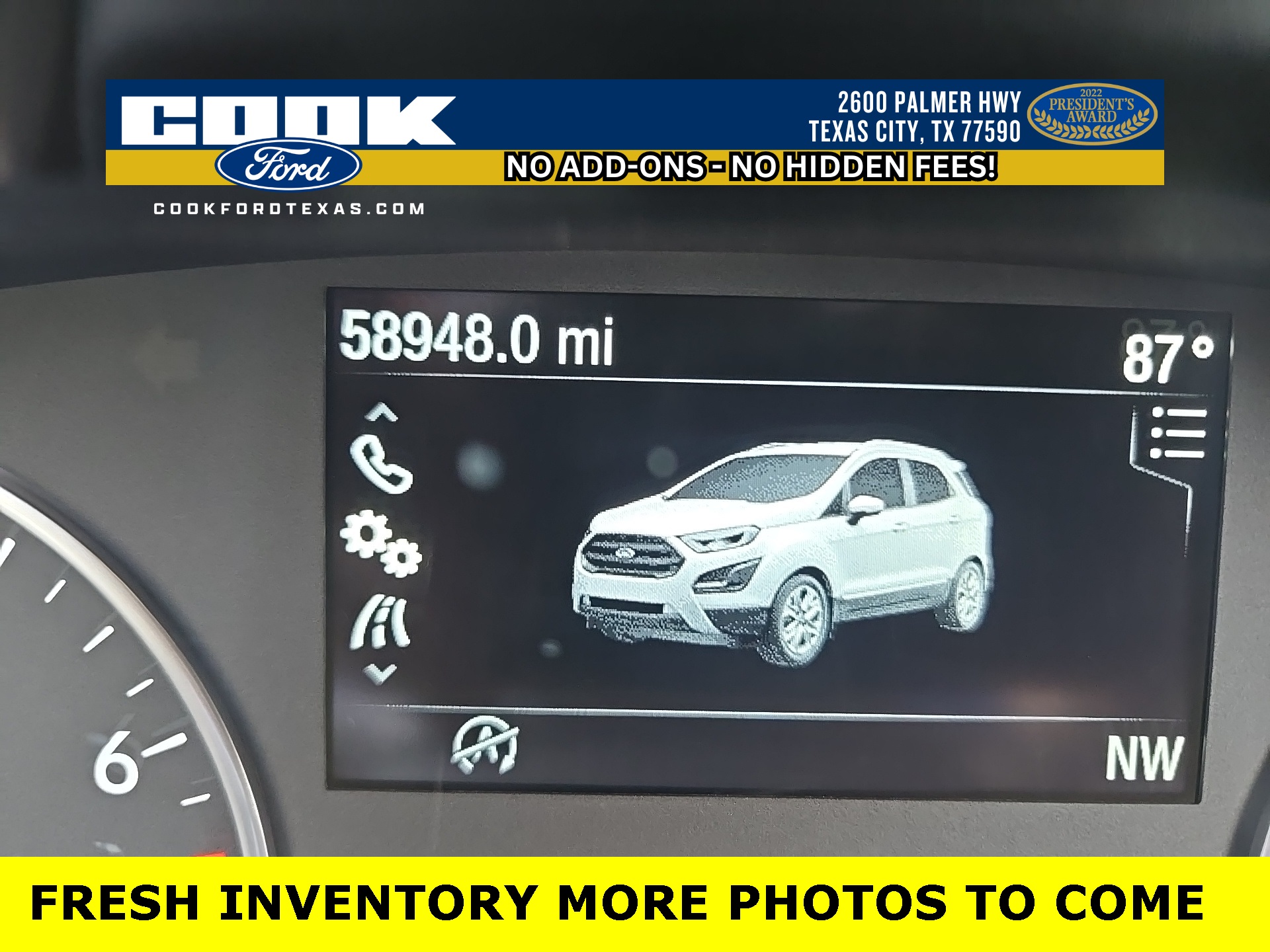 2021 Ford EcoSport Titanium Black at Traditions Chevrolet