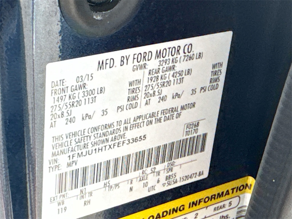 2015 Ford Expedition King Ranch Black at Bravo Nissan