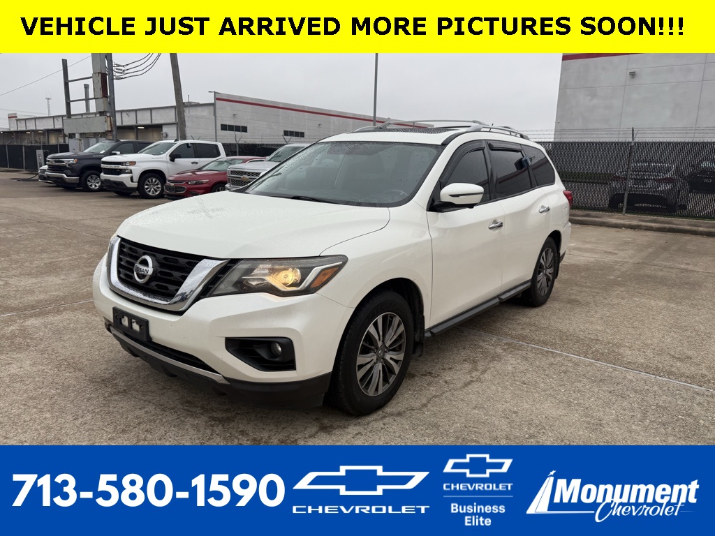 2017 Nissan Pathfinder SL White at Emmons Autoplex