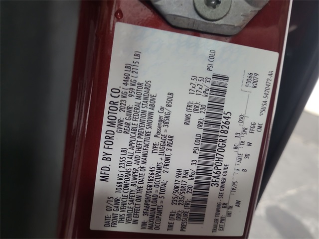 2016 – Ford – Fusion