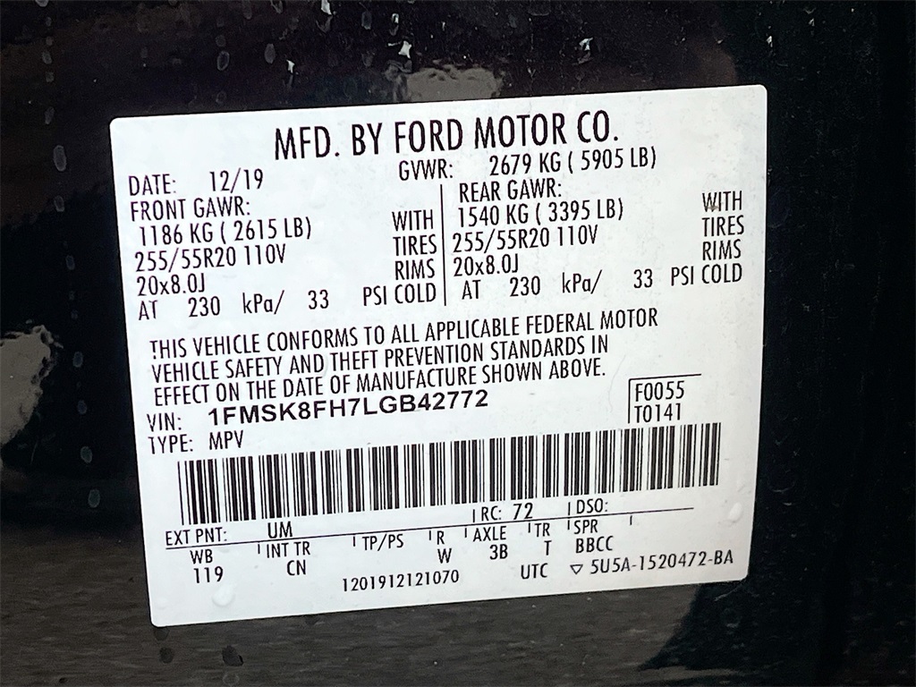 2020 Ford Explorer Limited Black at Bayway Chrysler Dodge Jeep Ram