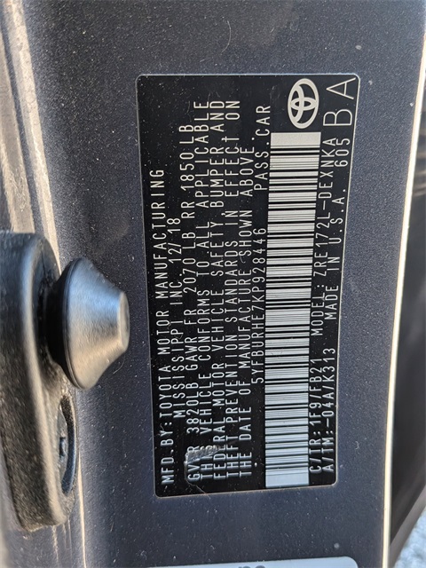 2019 Toyota Corolla LE Gray at Joe Myers Mazda Kia