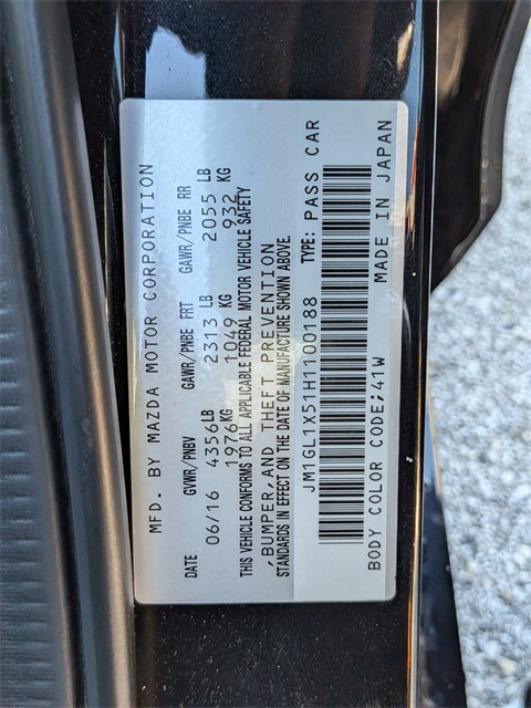 2017 Mazda Mazda6 Grand Touring Black at North Houston Mitsubishi