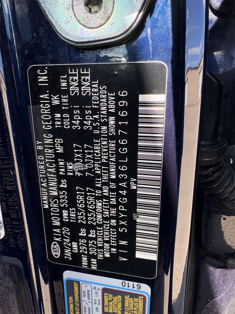 2020 Kia Sorento LX Blue at Shottenkirk Kia Fort Bend