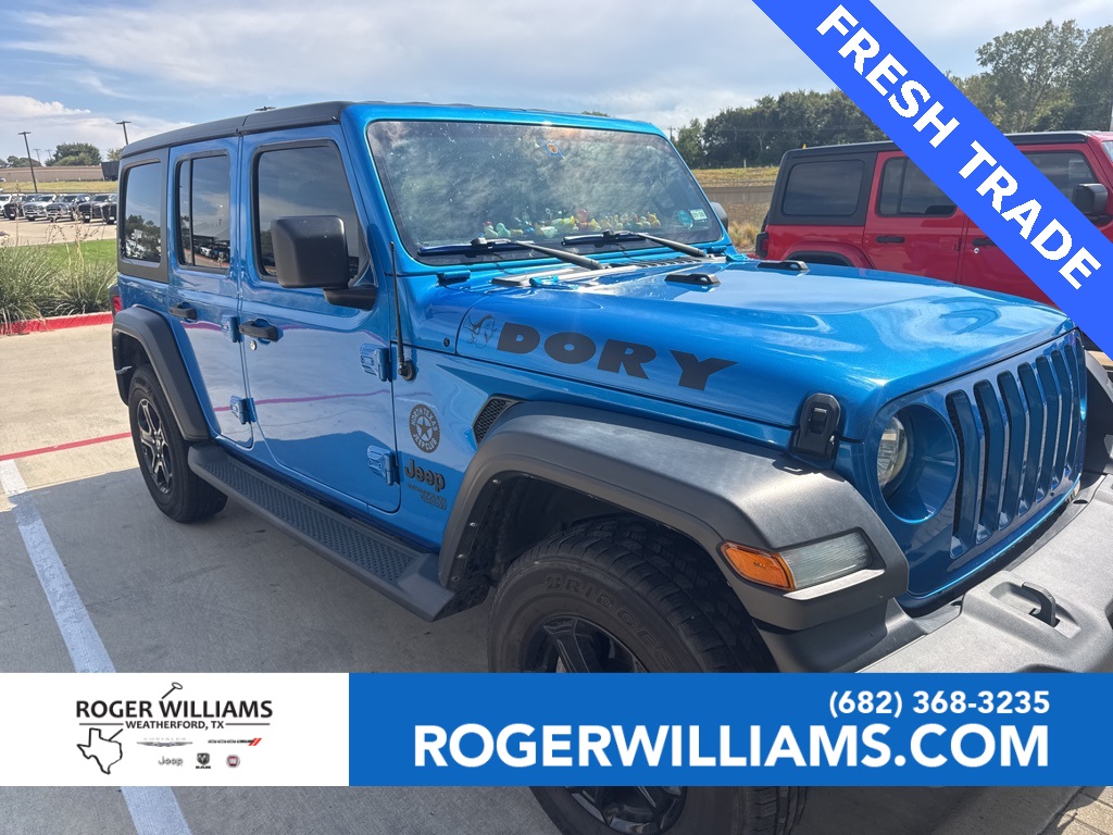 Used Car 2021 Jeep Wrangler  Unlimited Sport S For Sale Under $30,000 In Weatherford, Texas