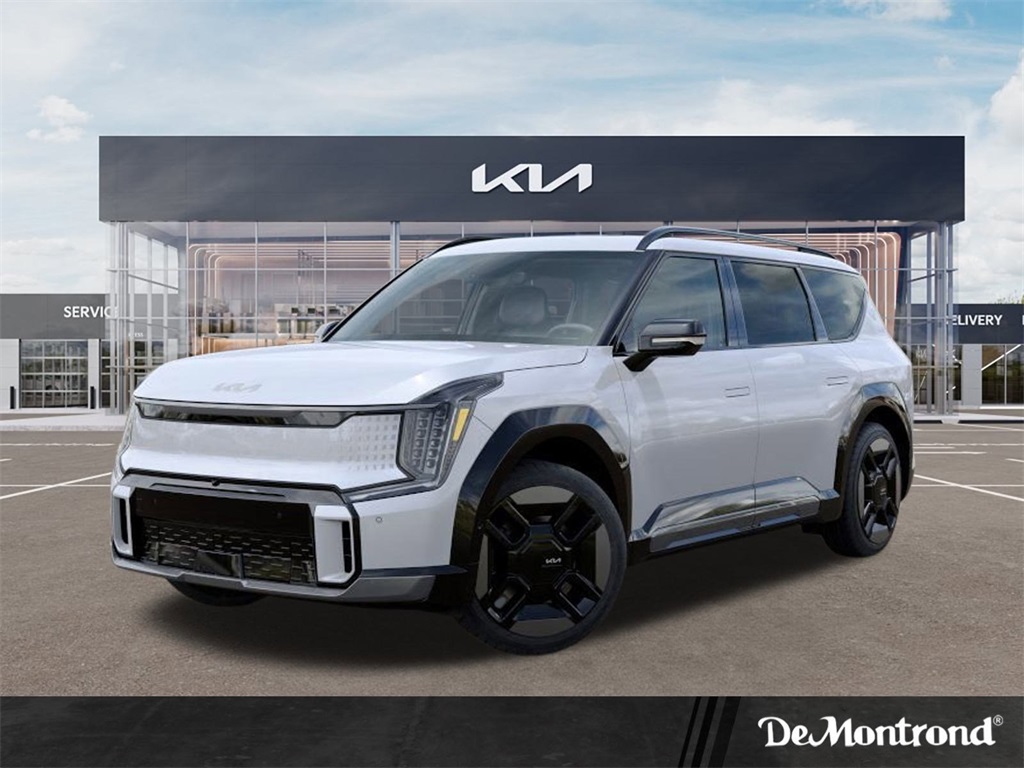 2026 Kia EV9 GT-Line White at DeMontrond Automotive Group