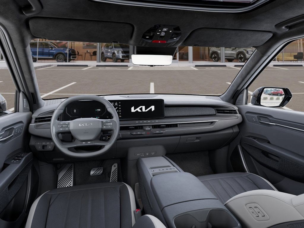 2026 Kia EV9 GT-Line White at DeMontrond Automotive Group