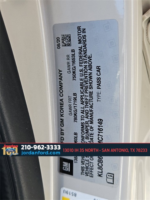 Used Car 2021 Chevrolet Spark  Ls For Sale Under $12,000 In San Antonio, Texas