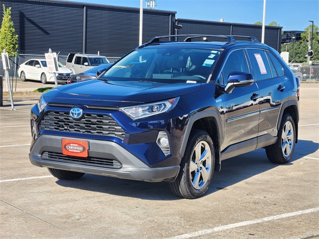 2021 Toyota RAV4 Hybrid XLE Premium Blue at Don McGill Toyota