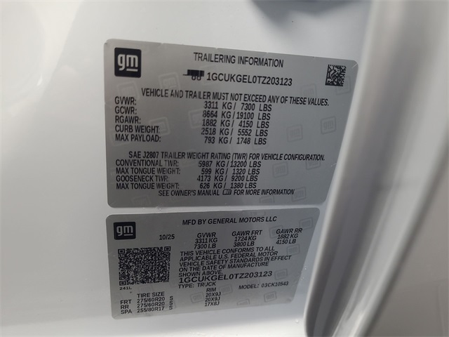 2026 – Chevrolet – Silverado 1500