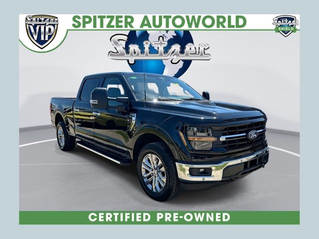 Agate Black Metallic 2024 Ford F-150 Pickup Truck Four-Wheel Drive 10-Speed Automatic