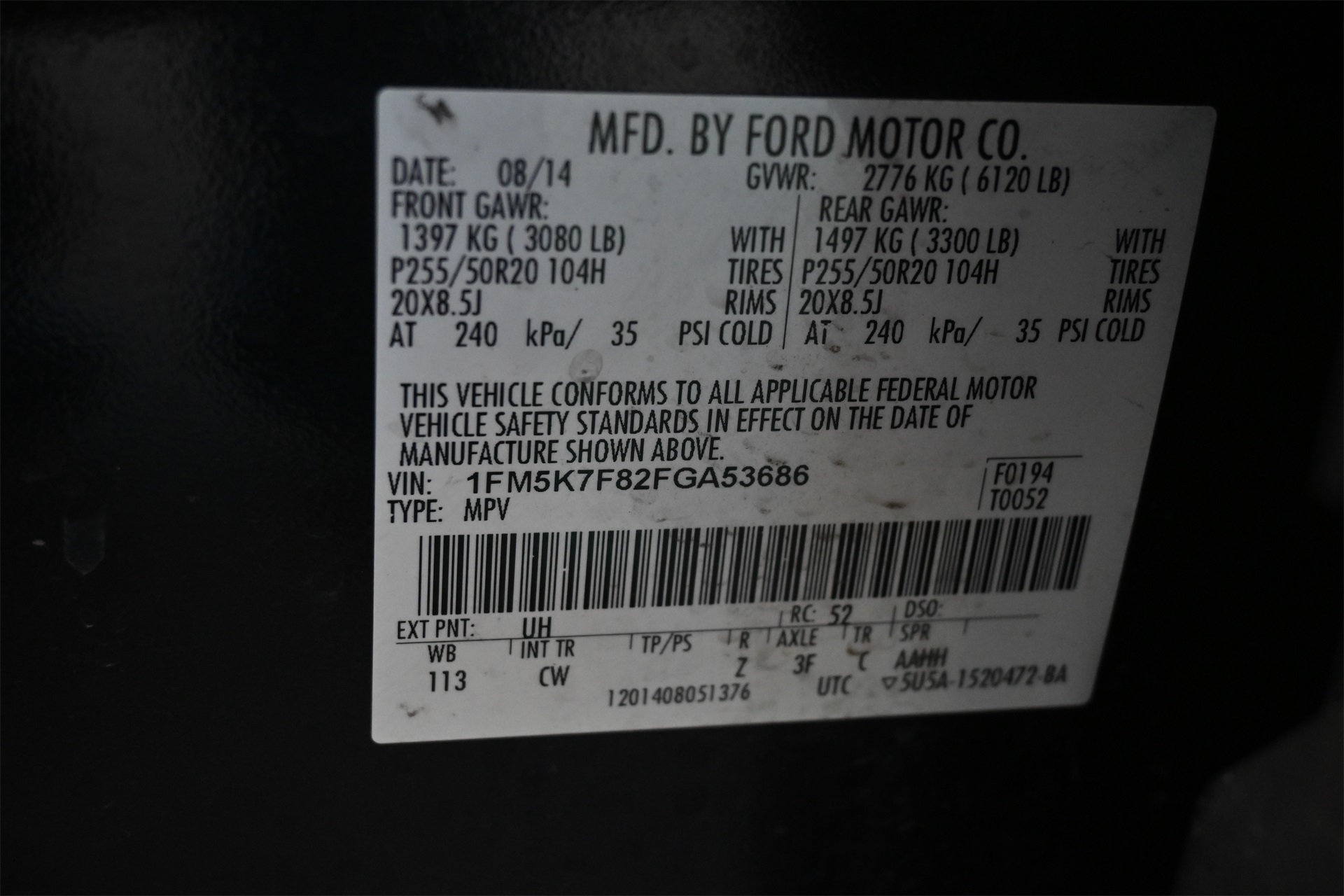 2015 Ford Explorer Limited Black at Gullo Toyota