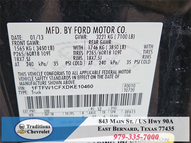 2013 Ford F-150 XLT Black at Emmons Autoplex