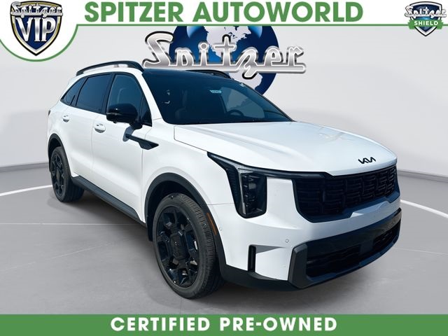 Glacial White Pearl 2025 Kia Sorento SUV / Crossover All-Wheel Drive 8-Speed Dual Clutch