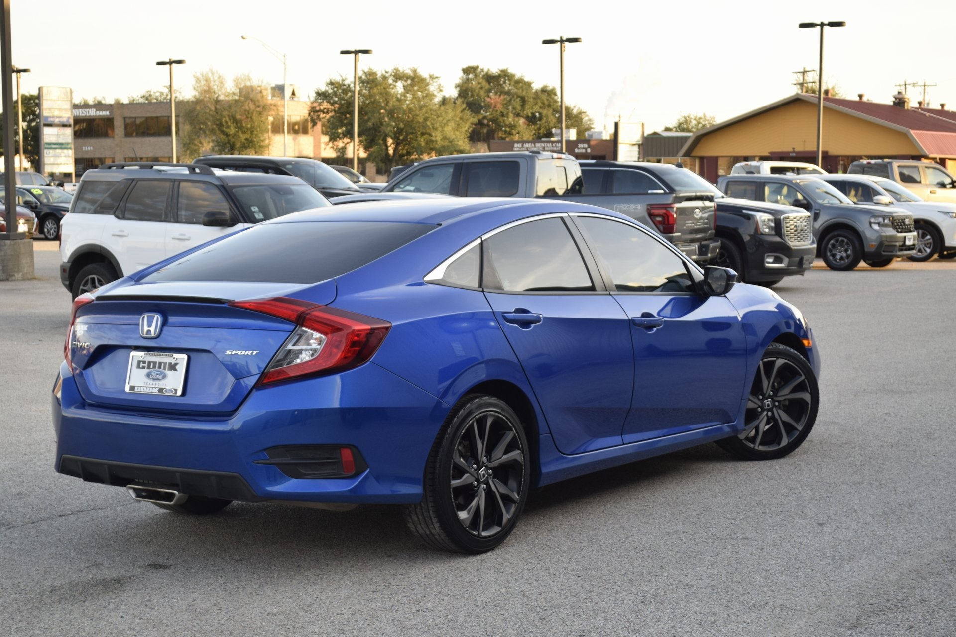 2021 Honda Civic Sport Blue at DeMontrond Gulf Freeway