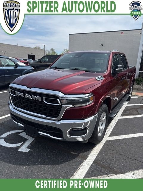 Delmonico Red Pearlcoat 2025 RAM 1500 Big Horn Crew Cab 4WD Pickup Truck Four-Wheel Drive 8-Speed Automatic