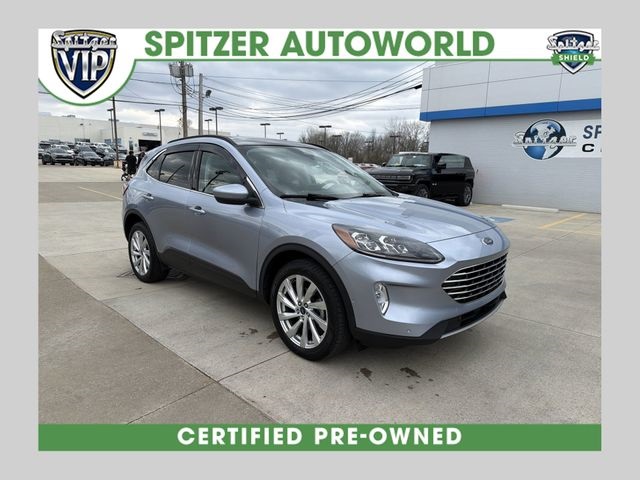 Iced Blue Silver Metallic 2022 Ford Escape Titanium AWD SUV / Crossover All-Wheel Drive 8-Speed Automatic