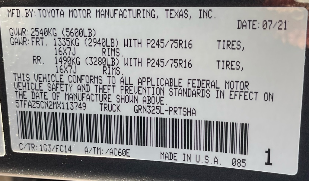 2021 Toyota Tacoma SR5 Gray at DeMontrond Auto Country