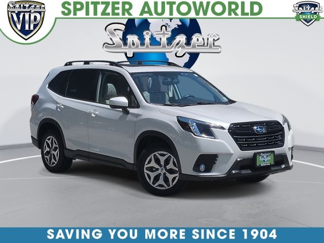 Crystal White Pearl 2023 Subaru Forester SUV / Crossover All-Wheel Drive Continuously Variable Transmission