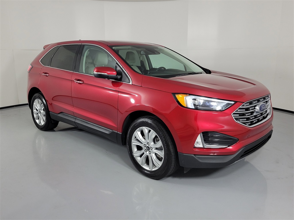 2024 Ford Edge Titanium Red at Durrett Motor Company