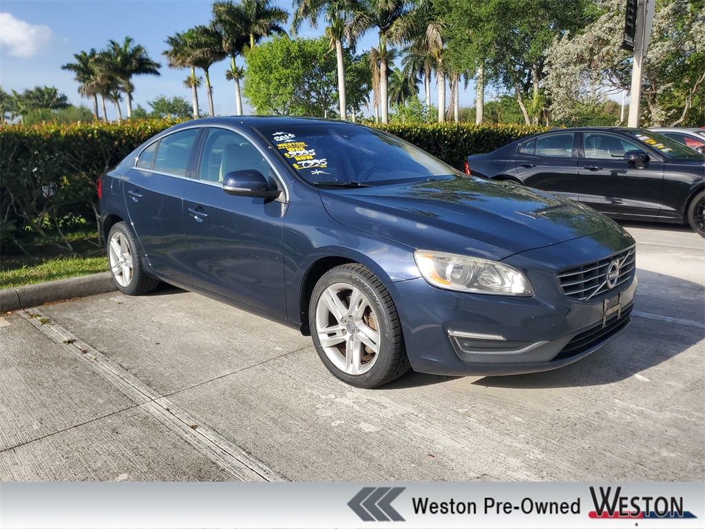 Caspian Blue Metallic 2014 Volvo S60 T5 Sedan Front-Wheel Drive 6-Speed Automatic