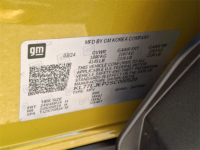 2025 Chevrolet Trax 2RS for sale at PATRIOT CHEVROLET OF WARMINSTER