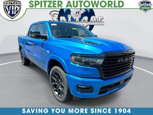 Hydro Blue Pearlcoat 2026 RAM 1500 Pickup Truck Four-Wheel Drive 8-Speed Automatic