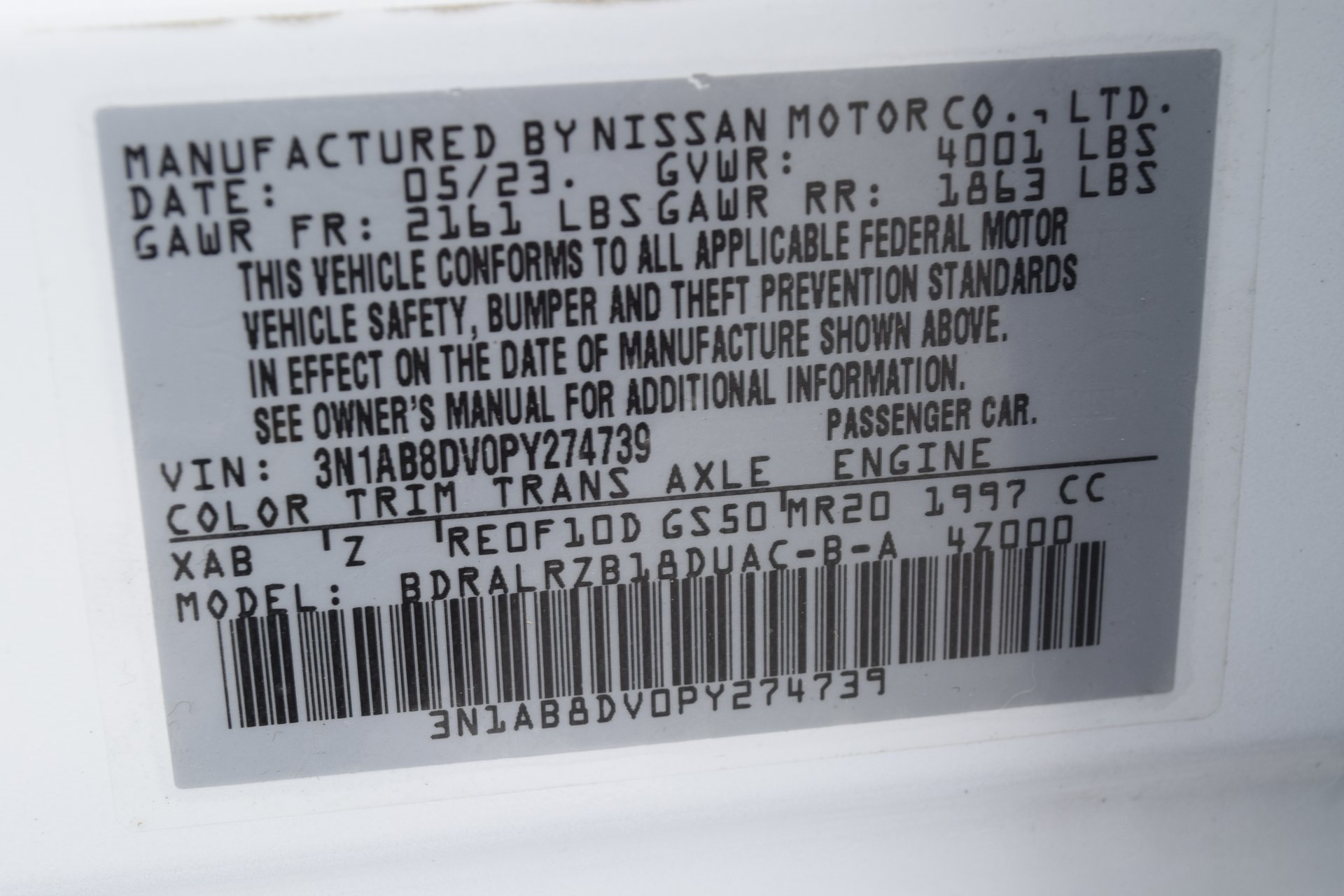 2023 Nissan Sentra SR White at Central Houston Nissan